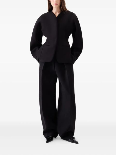 Jacquemus The Ovalo fitted jacket - Black