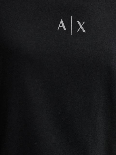 Armani Exchange t-shirt bawełniany damski kolor czarny XW001342 AF17172