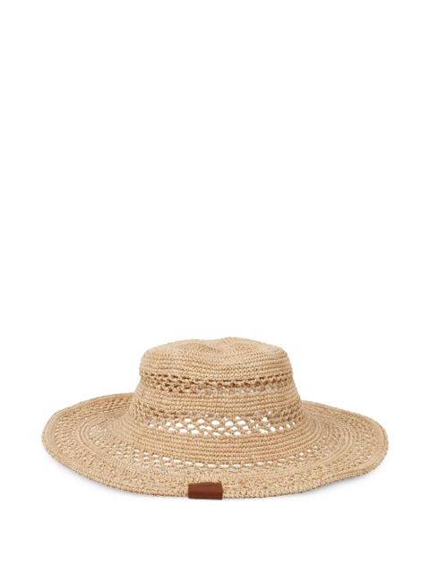 Ruslan Baginskiy crochet-knit straw hat - Neutrals - zdjęcie produktu nr 1