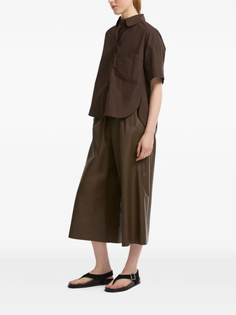 Yves Salomon elasticated drawstring culottes - Brown - zdjęcie produktu nr 2