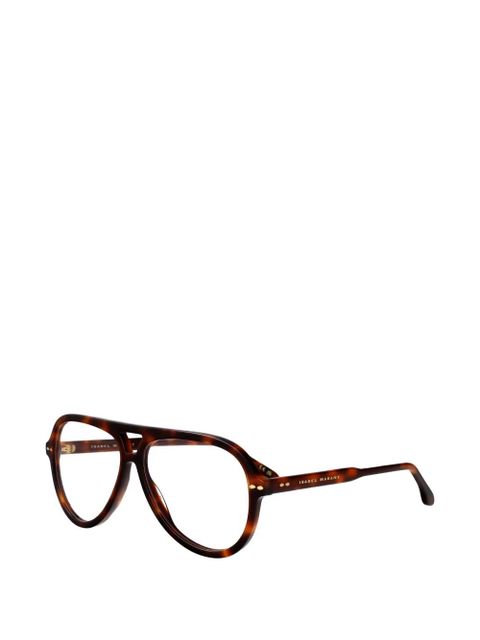 Isabel Marant Eyewear browline glasses - Brown - zdjęcie produktu nr 2