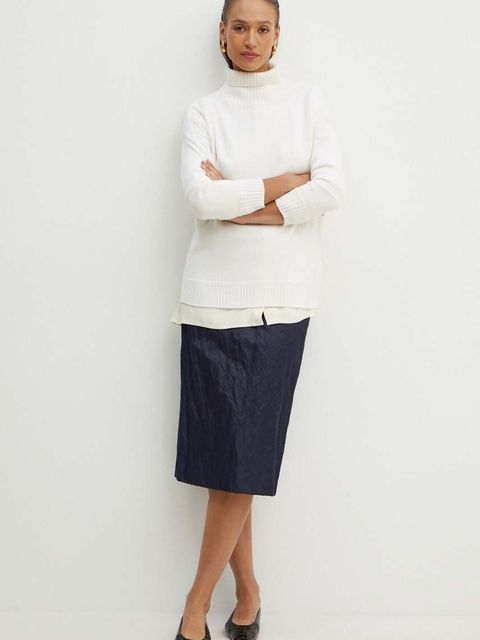 Weekend Max Mara spódnica kolor granatowy midi prosta 2425106031600