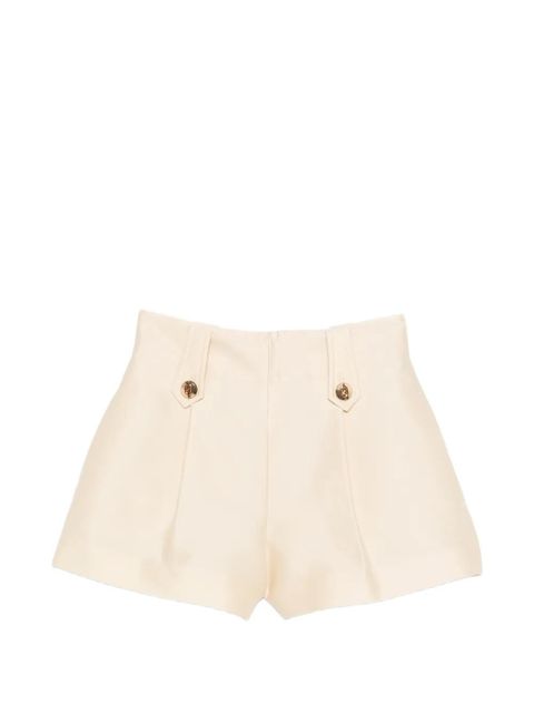 ZIMMERMANN button-tab pleated shorts - Neutrals - zdjęcie produktu nr 1