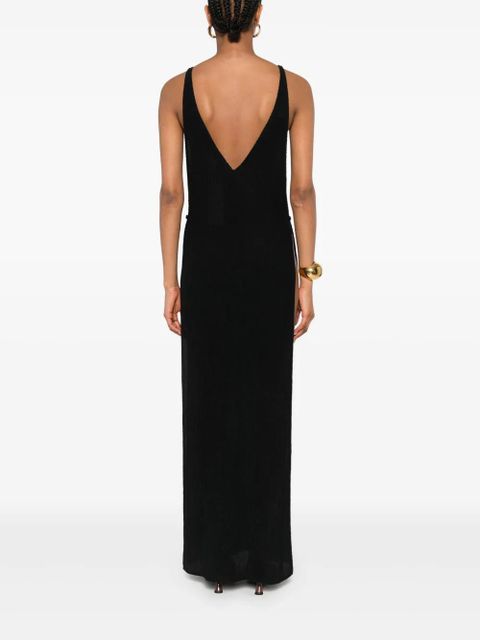Magda Butrym V-neck maxi dress - Black