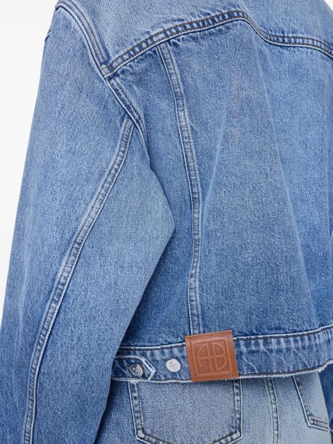 ANINE BING Quincy buttoned denim jacket - Blue