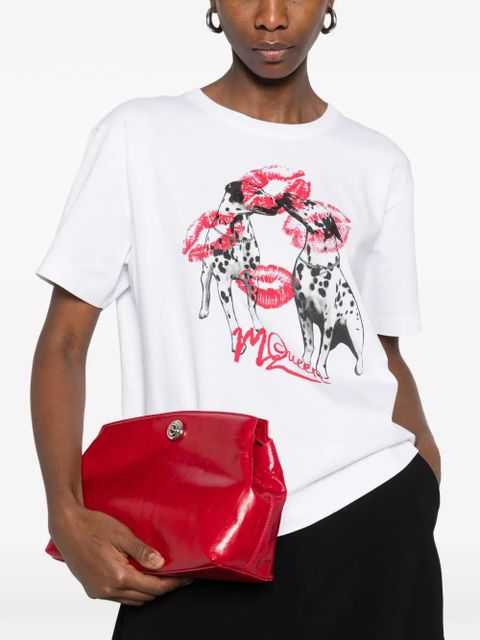 Alexander McQueen dalmatian-print T-shirt - White
