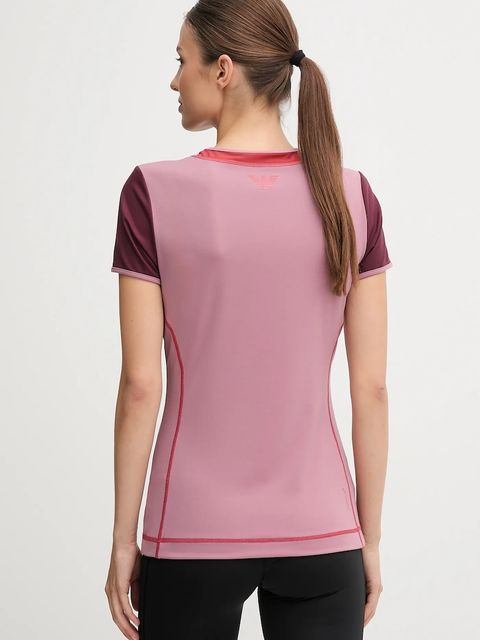 EA7 Emporio Armani t-shirt treningowy kolor różowy AF19155.7W000557