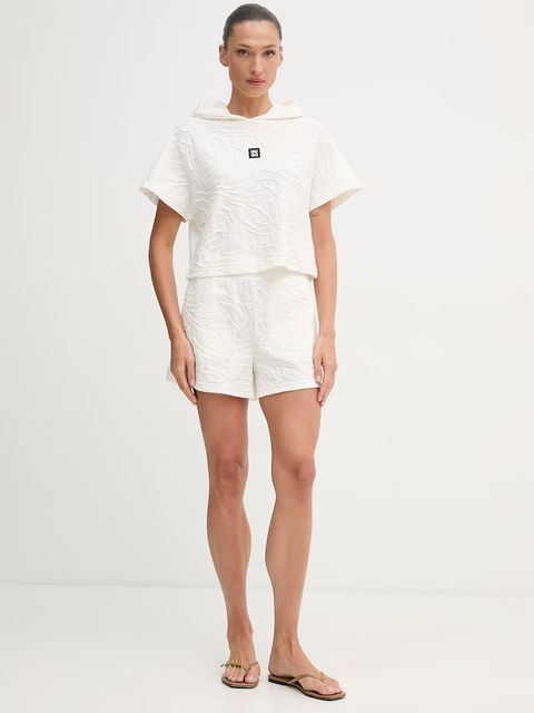 HUGO crop top damski z bawełną ZEB_top - zdjęcie produktu nr 1