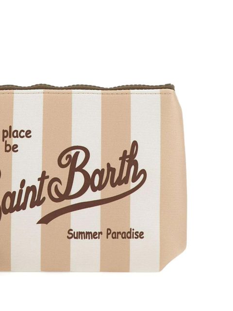 MC2 Saint Barth Aline Stripes Pop clutch bag - Neutrals