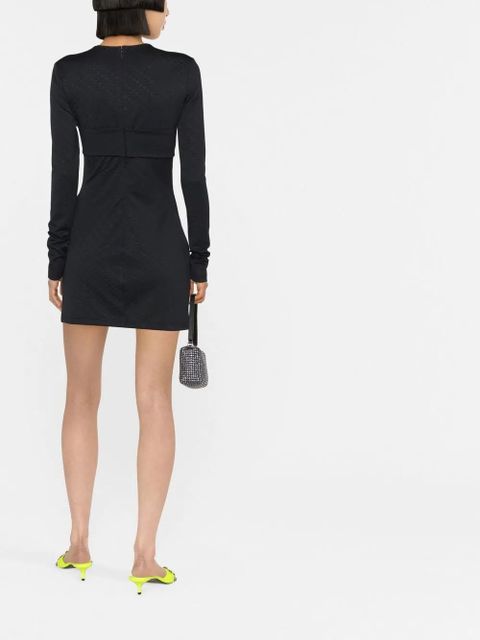 AMBUSH monogram-jacquard mini dress - Black - zdjęcie produktu nr 2
