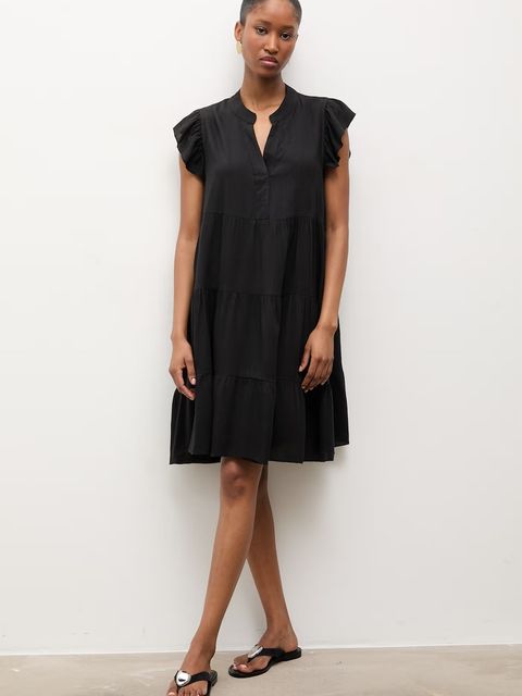 Answear.LAB sukienka z dodatkiem lnu - zdjęcie produktu nr 1