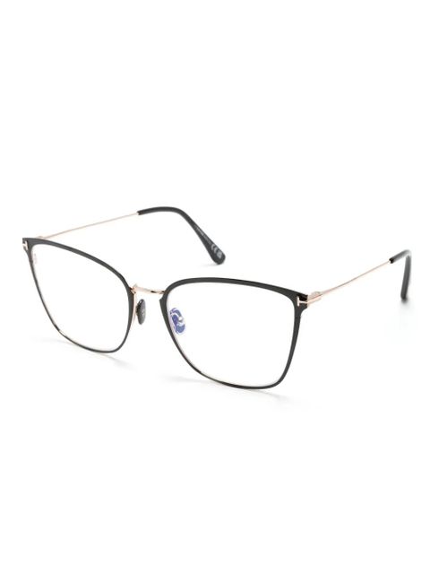TOM FORD Eyewear metal cat eye-frame glasses - Black - zdjęcie produktu nr 2