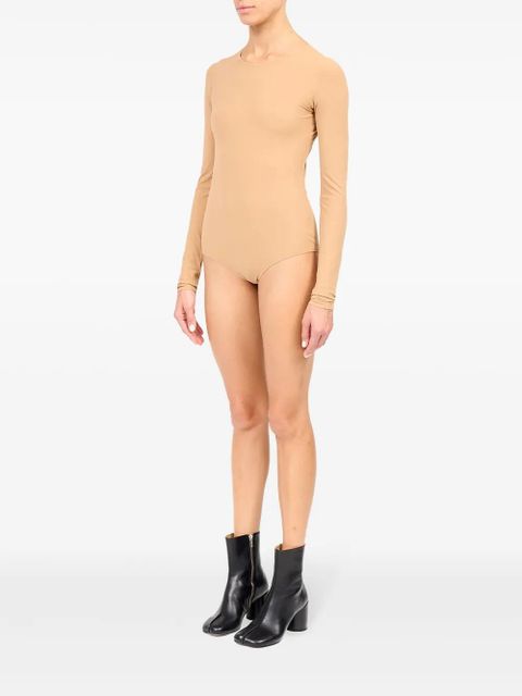 MM6 Maison Margiela numbers-motif bodysuit - Neutrals - zdjęcie produktu nr 2