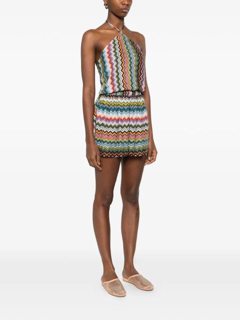 Missoni halterneck zig-zag all in one - Black