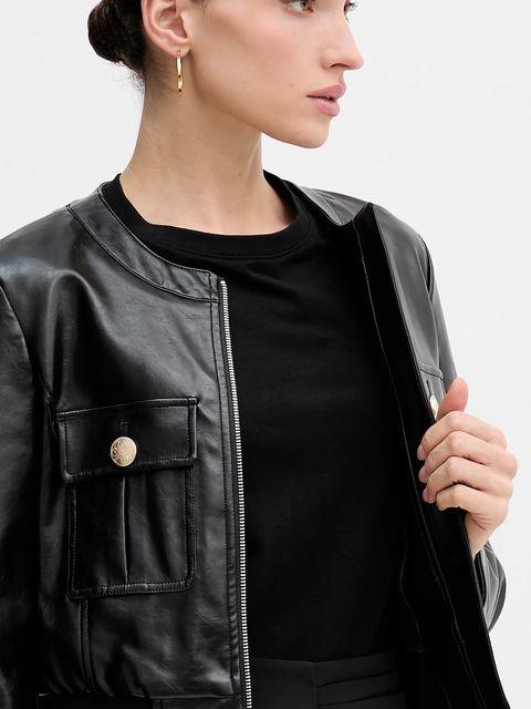 Sisley kurtka kolor czarny przejściowa 24IMLN05V