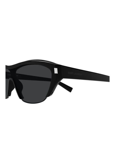 Saint Laurent Eyewear logo-print sunglasses - Black