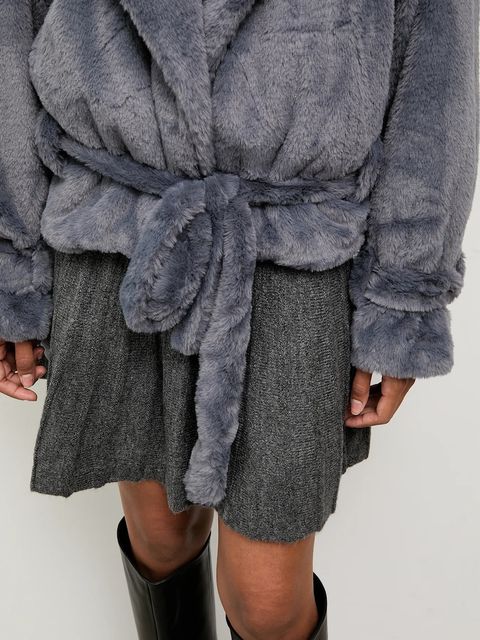 Answear.LAB kurtka kolor szary przejściowa