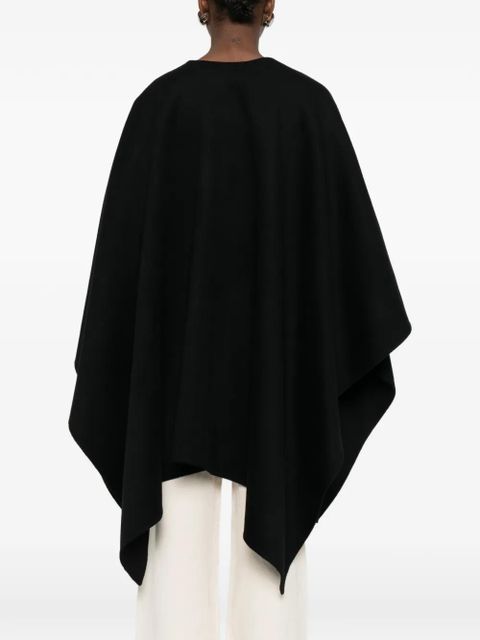 Róhe double-faced poncho - Black