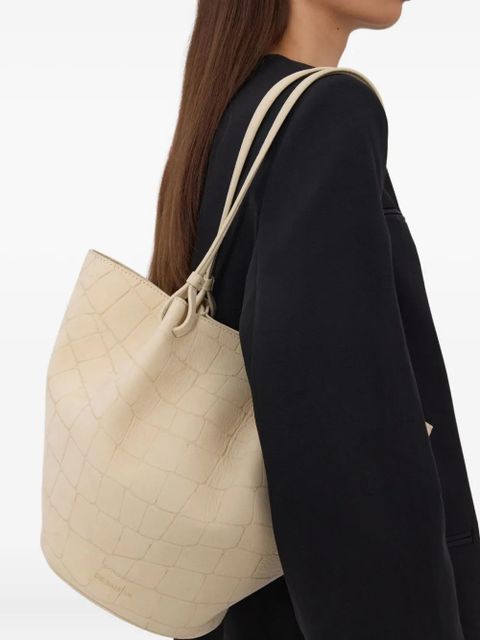 LouLou de Saison circular textured shoulder bag - Neutrals - zdjęcie produktu nr 2