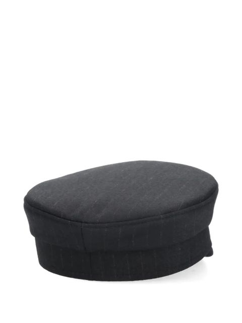 Ruslan Baginskiy embroidered pinstriped sailor cap - Black - zdjęcie produktu nr 2