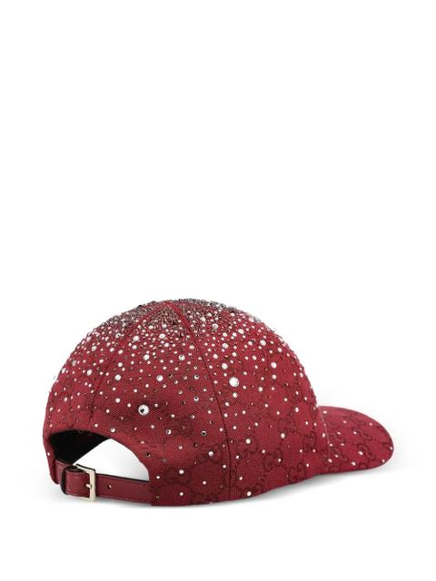 Gucci GG jacquard embellished cap - Red - zdjęcie produktu nr 2