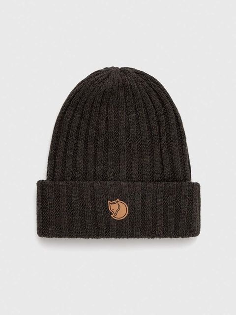 Fjallraven czapka Byron kolor zielony wełniana - zdjęcie produktu nr 1