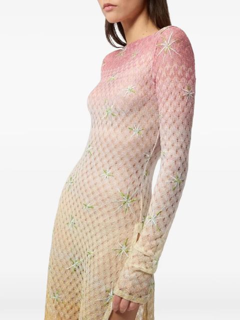 Missoni long cover-up dress - Orange