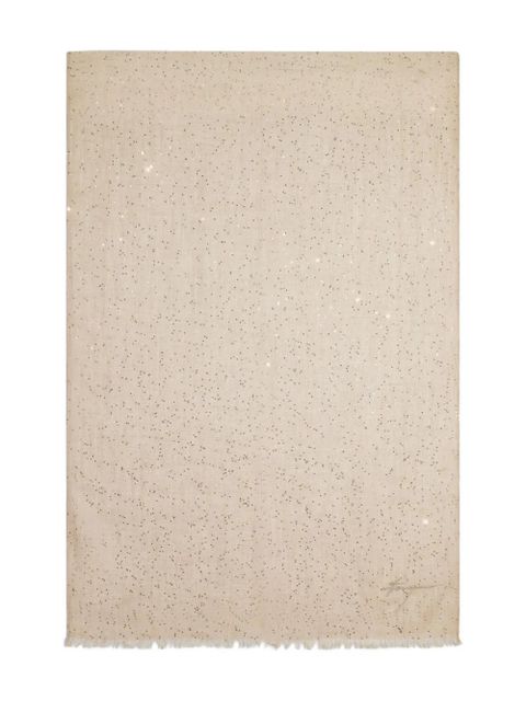 Ferragamo sequin-embellished scarf - Natural - zdjęcie produktu nr 2