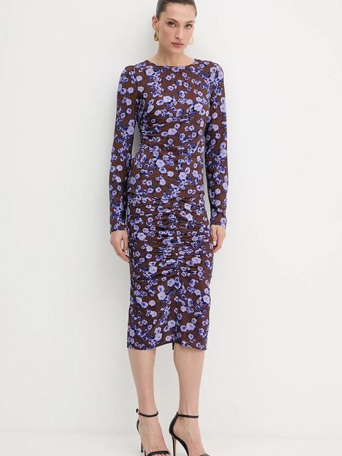 Patrizia Pepe spódnica kolor brązowy midi ołówkowa 8G0493 A636 - zdjęcie produktu nr 2