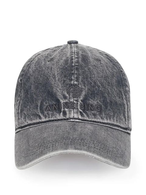 ANINE BING logo-embroidery baseball cap - Grey - zdjęcie produktu nr 1