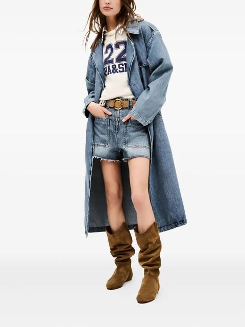 Ba&Sh Tresca belted double-breasted coat - Blue - zdjęcie produktu nr 2