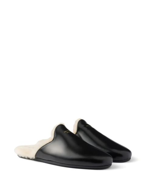 Prada leather mules - Black - zdjęcie produktu nr 2