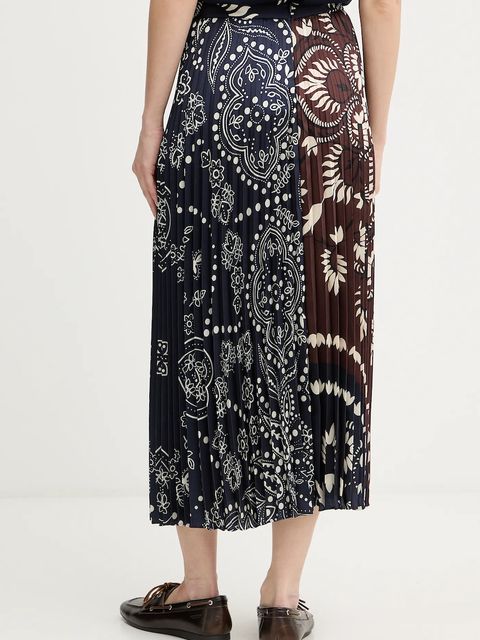 Weekend Max Mara spódnica MILORD kolor niebieski maxi rozkloszowana 2615101011600