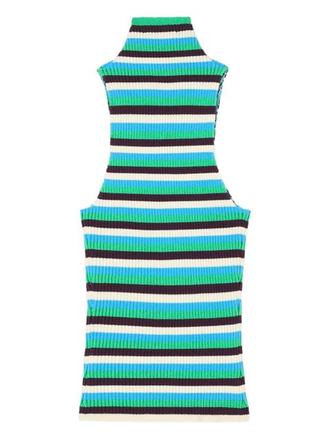Sunnei striped high-neck vest - Blue - zdjęcie produktu nr 2