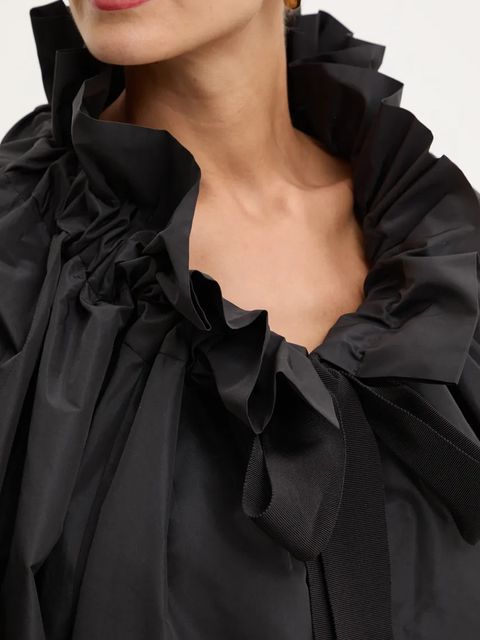 Patou bluzka damska kolor czarny gładka TO0170011