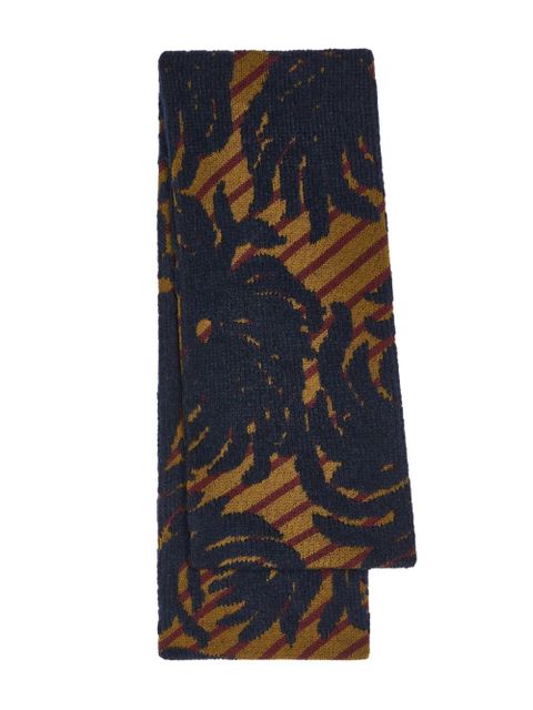 DRIES VAN NOTEN jacquard scarf - Brown - zdjęcie produktu nr 1