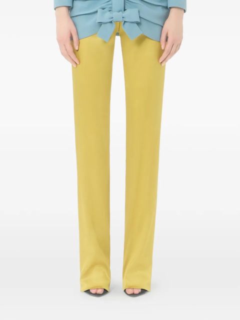 Valentino Garavani Double Duchesse Stretch Trousers - Green