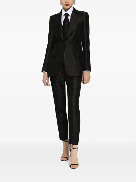 Dolce & Gabbana floral-jacquard blazer - Black - zdjęcie produktu nr 2