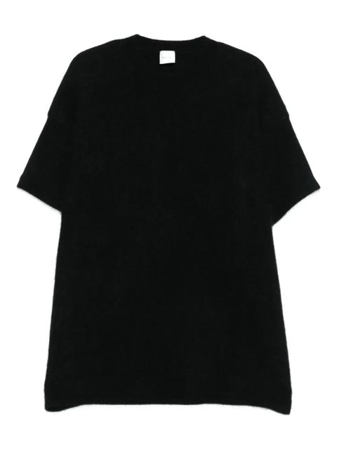 Nanushka short-sleeve cashmere knitted T-shirt - Black - zdjęcie produktu nr 1