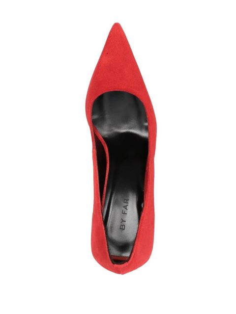 BY FAR 95mm Viva pointed-toe pumps - Red - zdjęcie produktu nr 2