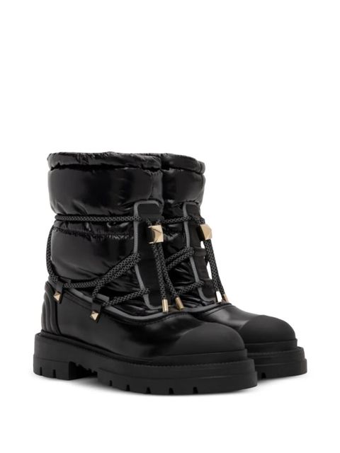 Valentino Garavani leather combat boots - Black - zdjęcie produktu nr 2