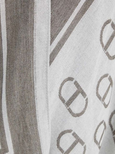 Twinset poncho z domieszką wełny kolor szary lekkie 242TA4710