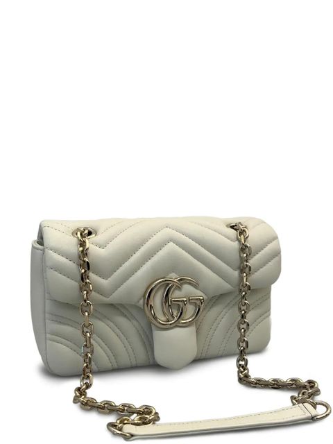Gucci small GG Marmont shoulder bag - White - zdjęcie produktu nr 1