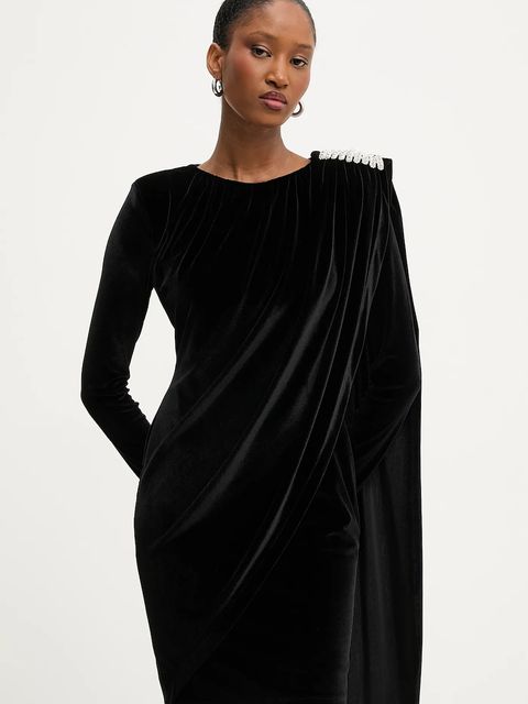 Answear.LAB sukienka kolor czarny mini dopasowana