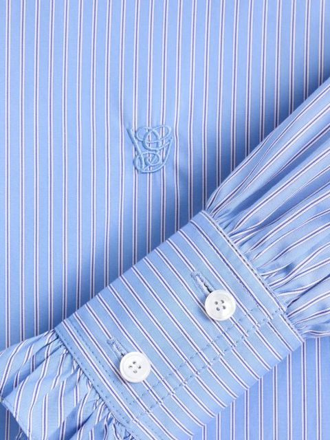 Valentino Garavani striped poplin shirt - Blue