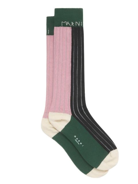 Marni ribbed knee-high socks - Pink - zdjęcie produktu nr 2