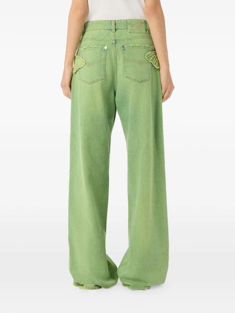 Blumarine butterfly jeans - Green