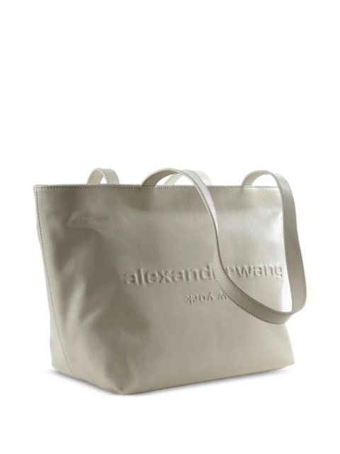 Alexander Wang medium embossed-logo tote bag - Neutrals - zdjęcie produktu nr 2