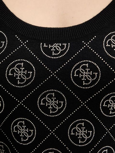 Guess sukienka z domieszką wełny 4G