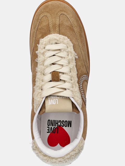 Love Moschino sneakersy damskie kolor beżowy JA15402G0NIGY104